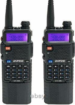 Digital Handheld Radio Scanner Fire Police VHF FM EMS Ham 2pack Transceiver Dual