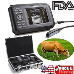 Digital Handheld Ultrasound Scanner Machine Animal Rectal Probe Veterinary USA