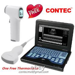FDA CMS600P2 Ultrasound Scanner Laptop Machine 3.5Mhz Convex Probe Thermometer