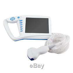 FDA Handheld 7inch LCD Digital Palmtop Ultrasound Scanner+Convex Linear Probe