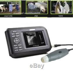 Hand-Held/Portable Veterinary Full Digital Ultrasound Scanner Machine with Probe
