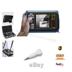 Handheld Digital LCD 5.5 Ultrasound Scanner+7.5Mhz linear Probe For Mankind CE