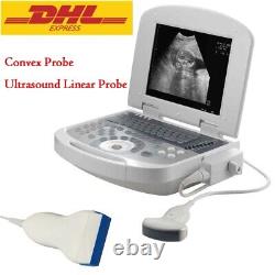 Handheld Digital Ultrasound Machine Medical Convex Probe+Ultrasound Linear Probe