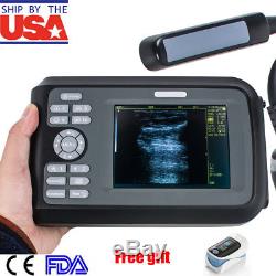 Handheld Digital Veterinary Ultrasound Scanner 6.5M Rectal Probe Equine Bovine