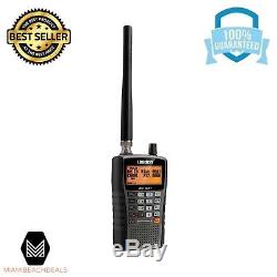 Handheld Portable Police Fire Military Radio Scanner Digital 500 Channels Black