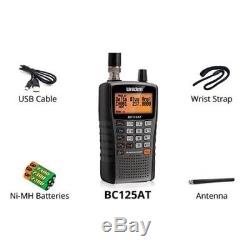 Handheld Portable Police Radio Scanner 500 Channel Digital Alpha Uniden BC125AT
