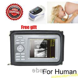 Handheld Ultrasound Scanner Digital Machine w Linear Probe Free Box & Battery