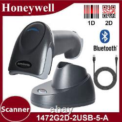 Honeywell 1472G2D-2USB-5-A Handheld Bluetooth Corded 2D 1D Barcode Scanner