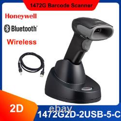 Honeywell 1472G2D-2USB-5-C Cordless 1D/2D Barcode Scanner Kit USB with Base