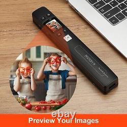 MUNBYN Portable Scanner, Photo Scanner for Documents Pictures Texts in 1050DPI