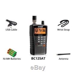 NEW Handheld Portable Police Radio Scanner 500 Channel Digital Uniden BC125AT