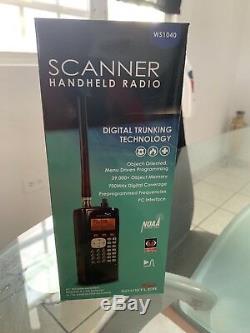 New Whistler WS1040 Handheld Digital Scanner Radio, car Adapter Included