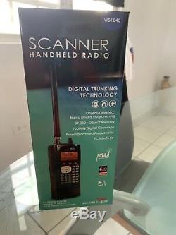 New Whistler WS1040 Handheld Digital Scanner Radio, car Adapter Included