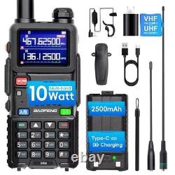 Police Fire Radio Scanner Handheld Transceiver Portable Antenna Dual Band Radio