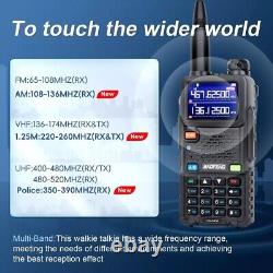 Police Fire Radio Scanner Handheld Transceiver Portable Antenna Dual Band Radio