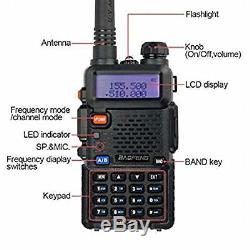 Police Radio Scanner Handheld Digital LED Transceiver Two Way Portable Antenna