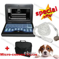 Portable Laptop Machine Digital Ultrasound Scanner Animal Dogs+Micro-convex VET