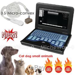 Portable Laptop Machine Digital Ultrasound Scanner for Cat Dog Animals, NEW