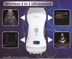 Portable Ultrasound Scanner Machine Wireless 3 In 1 Dual head Color Doppler, App