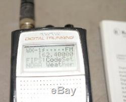 Pro 96 Radio Shack Digital trunking hand held scanner manual police fire weather