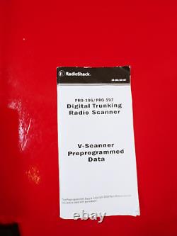 Radio Shack PRO-106 Digital Trunking Handheld Scanner 20-106 Tested And Working