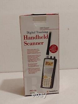 Radio Shack Pro-96 5500 Channel Handheld Digital Trunking Scanner CIB WORKING