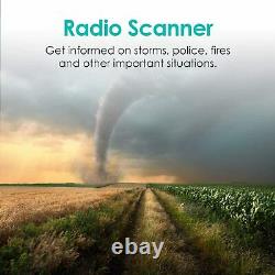 Scanner Digital Whistler WS1010 Emergency Alert Weather Fire FM Radio Handheld