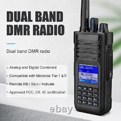 Scanner VHF Band Digital Two Way Radio HD1 IP67 Waterproof DMR 10W Walkie Talkie