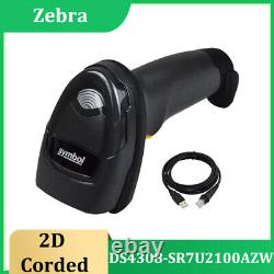 Symbol DS4308-SR7U2100AZW 2D USB Digital Handheld Barcode Scanner with USB Cable