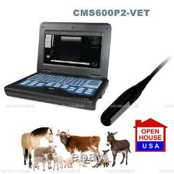 US Portable Animal VET Machine Veterinary Ultrasound Scanner 7.5Mhz Rectal Probe