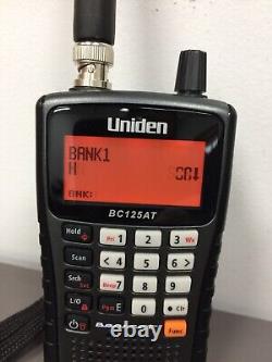 Uniden BC125AT, Handheld Analog Scanner, Antenna, USB, Belt Clip, Manual