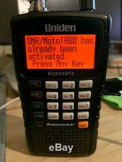 Uniden BCD325P2 Digital Handheld Police Scanner Has DMR and NXDN UPGRADE install