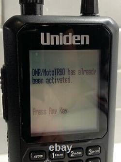 Uniden BCD436HP Digital Handheld Scanner Plus DMR Upgrade and Extra Antennas