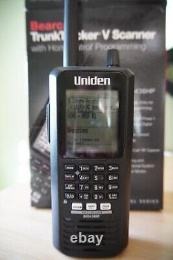 Uniden BCD436HP Digital Handheld Scanner withDMR upgrade, original box, 4gb sd