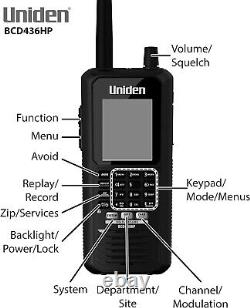 Uniden BCD436HP Handheld Digital Police Scanner Trunking P-25 Phase I & II TDMA