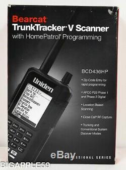 Uniden BCD436HP Handheld Digital Scanner P-25 PHASE I & II X2 TDMA Police Fire