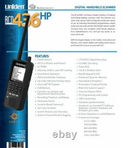 Uniden BCD436HP HomePatrol Series Digital Handheld Scanner BRAND NEW