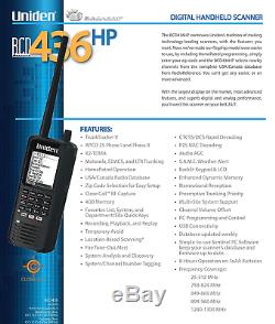 Uniden BCD436HP HomePatrol Series Digital Handheld Scanner. TrunkTracker V