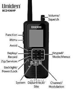 Uniden BCD436HP HomePatrol Series Digital Handheld Scanner. TrunkTracker V, S