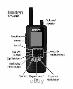 Uniden BCD436HP HomePatrol Series Digital Handheld Scanner. TrunkTracker V, S