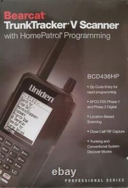 Uniden BCD436HP HomePatrol Series Digital Handheld TrunkTracker V Scanner
