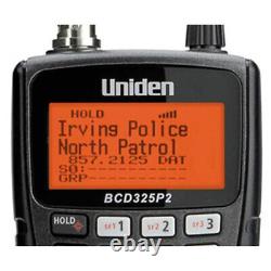 Uniden Bcd325p2 Handheld Portable Trunktracker V Radio Frequency Police Scanner