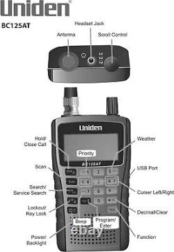 Uniden Bearcat BC125AT Handheld Scanner Great Gift