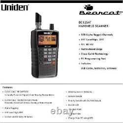 Uniden Bearcat BC125AT Handheld Scanner Great Gift