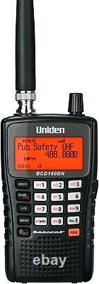 Uniden Bearcat BCD160DN Handheld Digital Scanner with Alpha Tagging Black