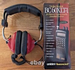 Uniden Bearcat Bc 60xlt-1 Scanner & Racetrac Rt-40 Headphone Bundle Pristine