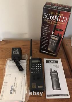 Uniden Bearcat Bc 60xlt-1 Scanner & Racetrac Rt-40 Headphone Bundle Pristine