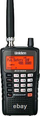 Uniden Bearcat Bcd160dn Mobile Handheld Digital Police Ems Weather Radio Scanner