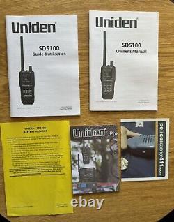 Uniden SDS100 Digital APCO Deluxe Trunking Handheld Scanner Open Box