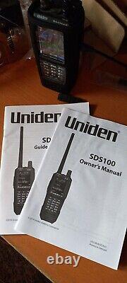 Uniden SDS100 Digital APCO Deluxe Trunking Handheld Scanner WITH EXTRAS